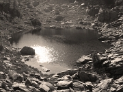 Lago della Paura, vicino ai Laghi Gemelli, ambiente selvaggo